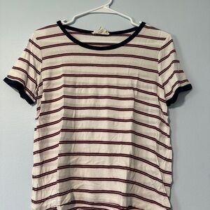 Striped Red, White, and Blue Short Sleeve T-Shirt